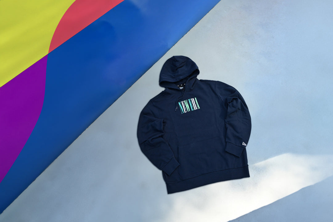New Era เสื้อฮู้ดรุ่น New Era 90S Vibe Oceanside Blue Hoodie