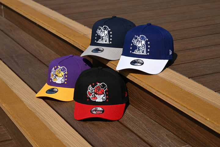 New Era หมวกรุ่น Los Angeles Lakers League Mix Cartoon 2-Tone Gold Visor True Purple Kids 9Forty Af Cap