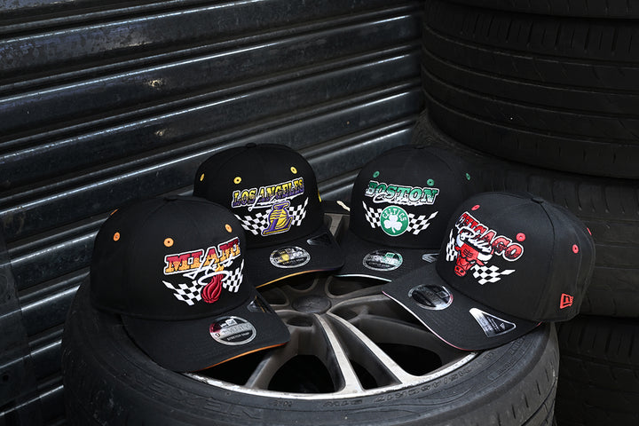 New Era หมวกรุ่น Boston Celtics Nba Racing Black 9Seventy Stretch Snap Cap