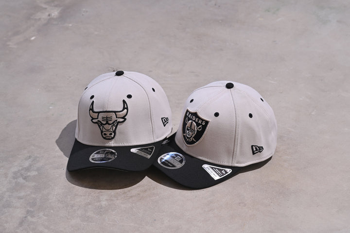 New Era หมวกรุ่น Chicago Bulls Stone Black 2-Tone 9Seventy Stretch Snap Cap