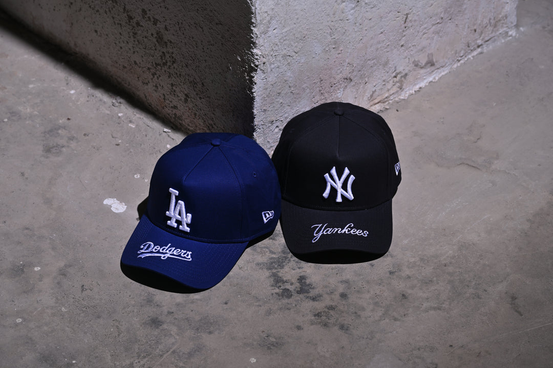 New Era หมวกรุ่น New York Yankees Team Visor Hit Navy 9FORTY A-Frame Cap