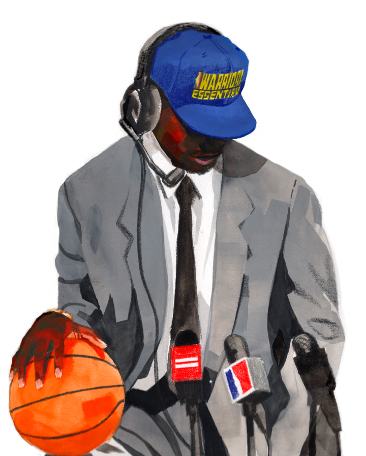 New Era หมวกรุ่น Fear Of God X Nba & Wnba Golden State Warriors Royal 9Fifty Retro Crown Cap
