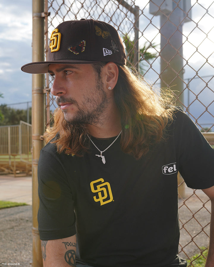 New Era หมวกรุ่น FELT x MLB San Diego Padres Dark Brown 59FIFTY Cap