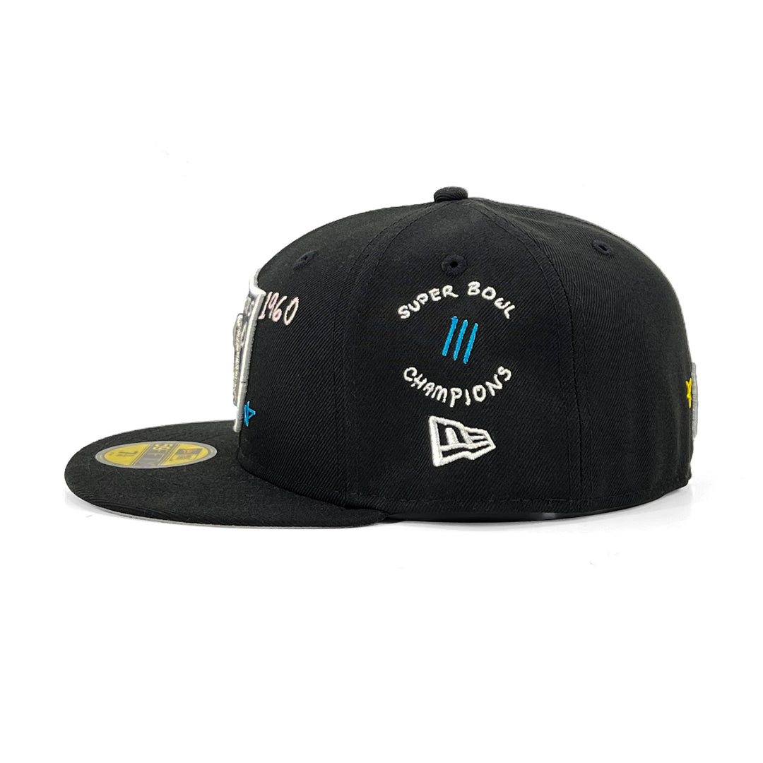 หมวกแก๊ป New Era รุ่น Las Vegas Raiders Scribble Black 59Fifty Cap