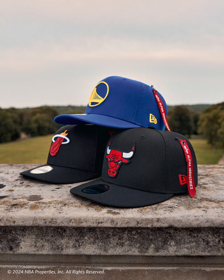 New Era หมวกรุ่น New Era x Alpha Industrial Golden State Warriors Blue 9FIFTY Cap