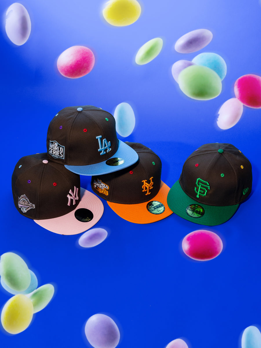 New Era หมวกรุ่น 59Fifty Pack - Smarties San Francisco Giants 2-Tone Kelly Green Visor Chocolate 59Fifty Cap