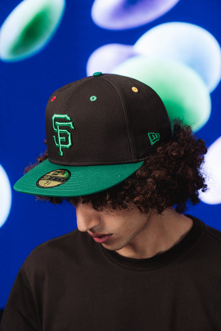 New Era หมวกรุ่น 59Fifty Pack - Smarties San Francisco Giants 2-Tone Kelly Green Visor Chocolate 59Fifty Cap