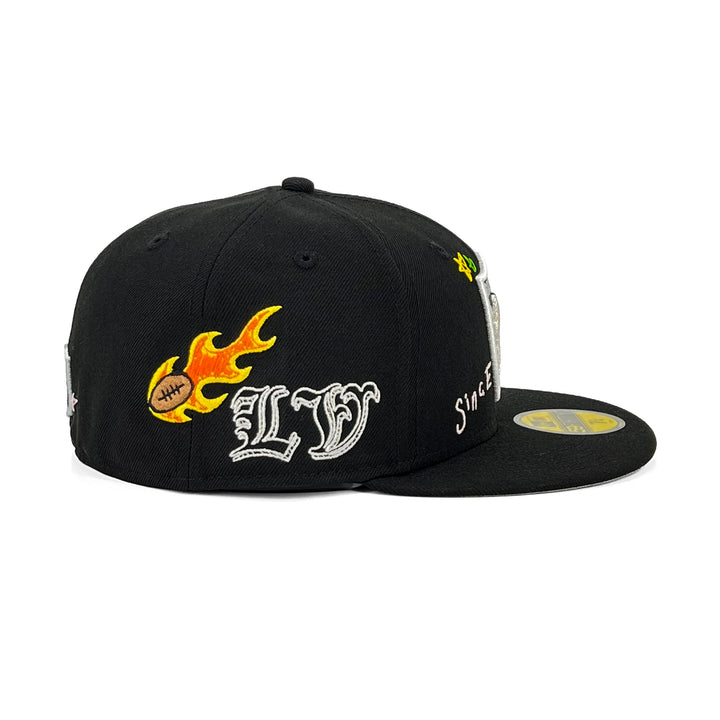 หมวกแก๊ป New Era รุ่น Las Vegas Raiders Scribble Black 59Fifty Cap