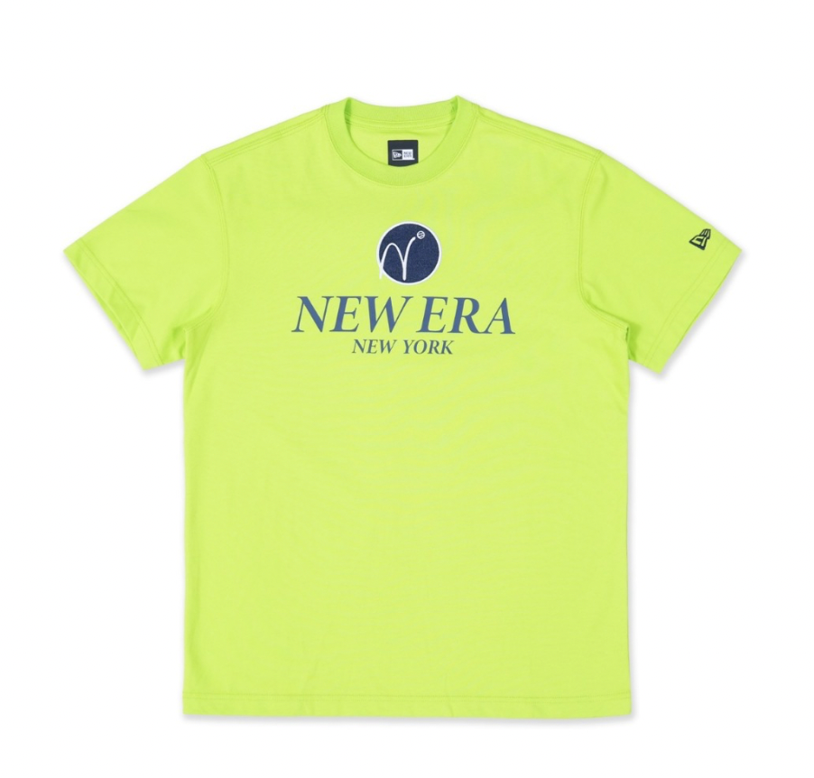 NEW ERA SPORTS CLUB - TENNIS CYBER GREEN REGULAR SHORT SLEEVE T-SHIRT