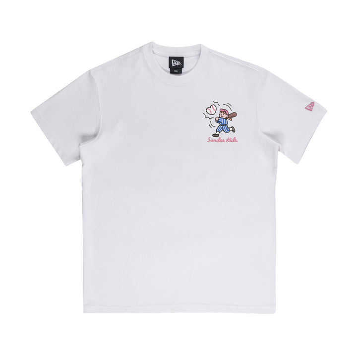 New Era เสื้อยืดแขนสั้นรุ่น NEW ERA X SUNDAE KIDS WHITE SHORT SLEEVE TEE Set