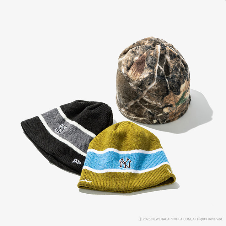 New Era หมวกรุ่น New Era X Thisisneverthat New York Yankees Olive Knit Medium Cap