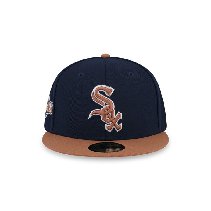 หมวกแก๊ป New Era รุ่น 59Fifty MLB Cooperstown Pack - Chicago White Sox 2-Tone Light Bronze Visor Night Shift Navy 59Fifty Cap