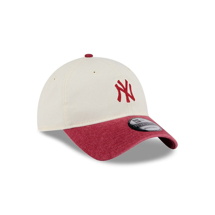 หมวกแก๊ป New Era รุ่น New York Yankees 2-Tone Red Visor Snow Wash Stone 9Twenty Cap