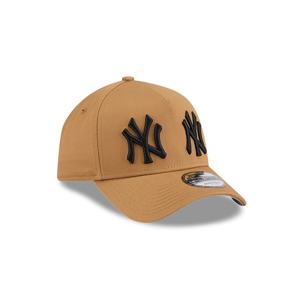 หมวกแก๊ป New Era รุ่น New York Yankees MLB Double Logo Wheat 9Forty A-Frame Cap