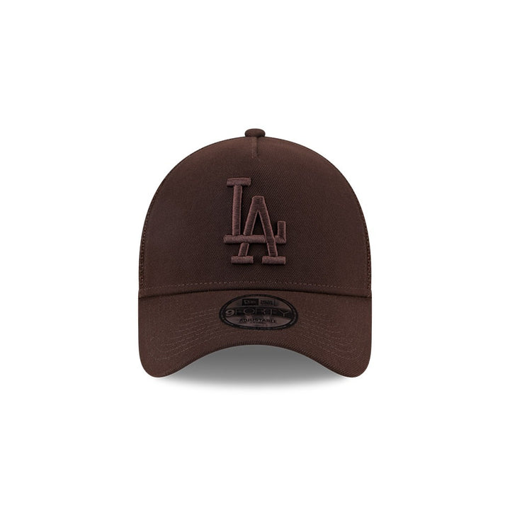 หมวกแก๊ป New Era รุ่น Los Angeles Dodgers Burnt Wood 9Forty A-Frame Trucker Cap