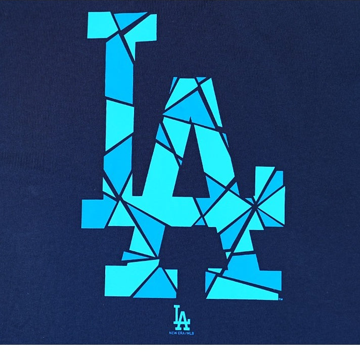เสื้อโอเวอร์ไซส์ New Era รุ่น Los Angeles Dodgers Shattered Logo Oceanside Blue Oversized Short Sleeve T-Shirt