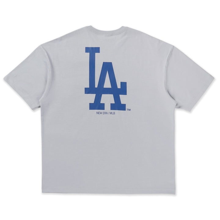 เสื้อโอเวอร์ไซส์ New Era รุ่น Los Angeles Dodgers Ne Fan Fam Dolphin Gray Oversized Short Sleeve T-Shirt
