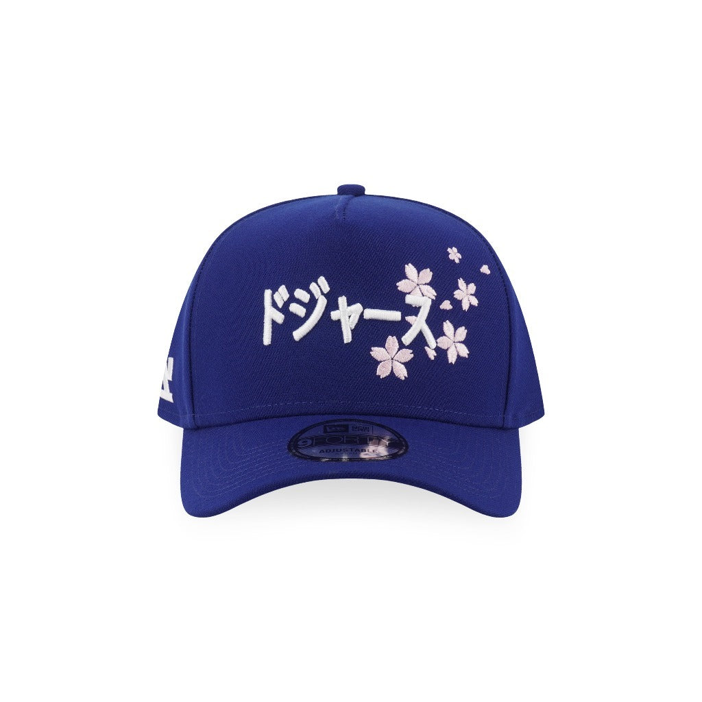 หมวกแก๊ป New Era รุ่น Los Angeles Dodgers Kanji Pack Sakura Dark Royal 9Forty A-Frame Cap
