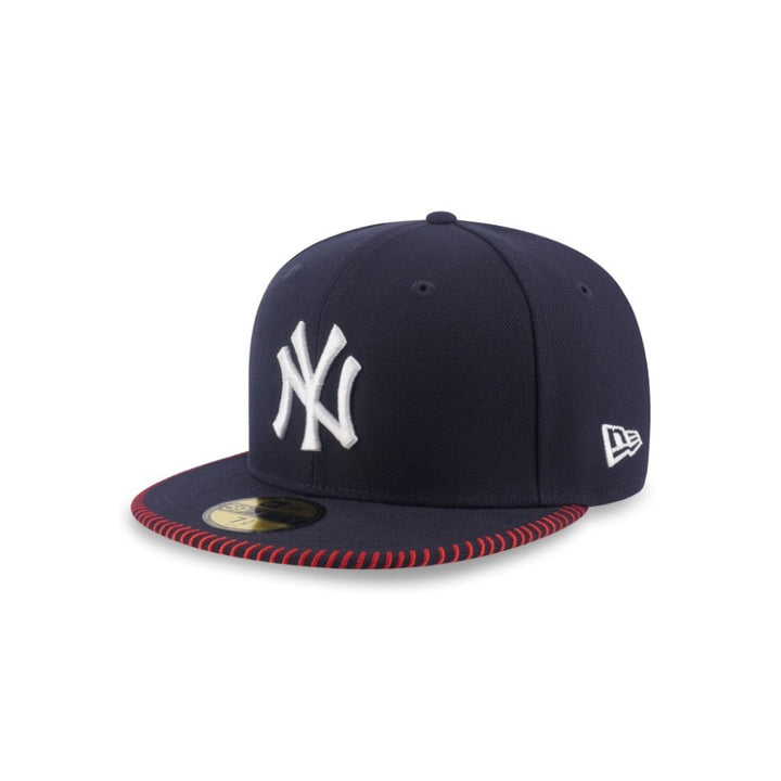 หมวกแก๊ป New Era รุ่น 59Fifty Pack - Baseball Stitching New York Yankees Navy 59Fifty Cap