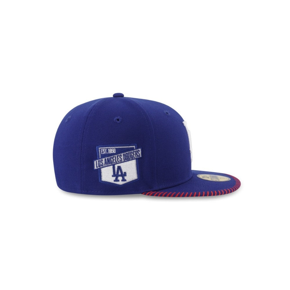 หมวกแก๊ป New Era รุ่น 59Fifty Pack - Baseball Stitching Los Angeles Dodgers Dark Royal 59Fifty Cap