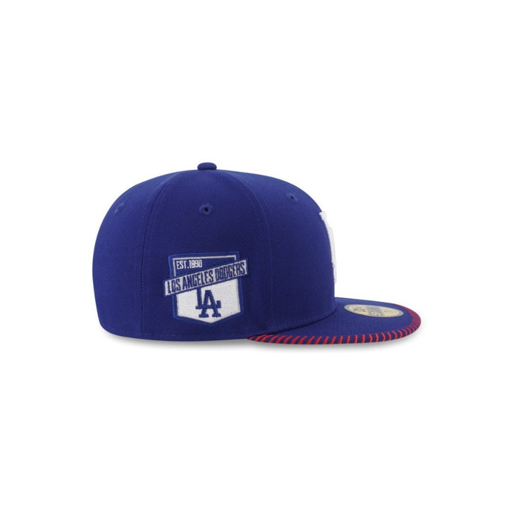 หมวกแก๊ป New Era รุ่น 59Fifty Pack - Baseball Stitching Los Angeles Dodgers Dark Royal 59Fifty Cap