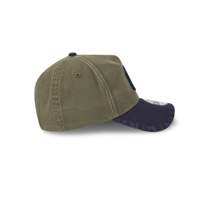 หมวกแก๊ป New Era รุ่น New York Yankees Washed 2-Tone Navy Visor New Olive 9Forty A-Frame Cap
