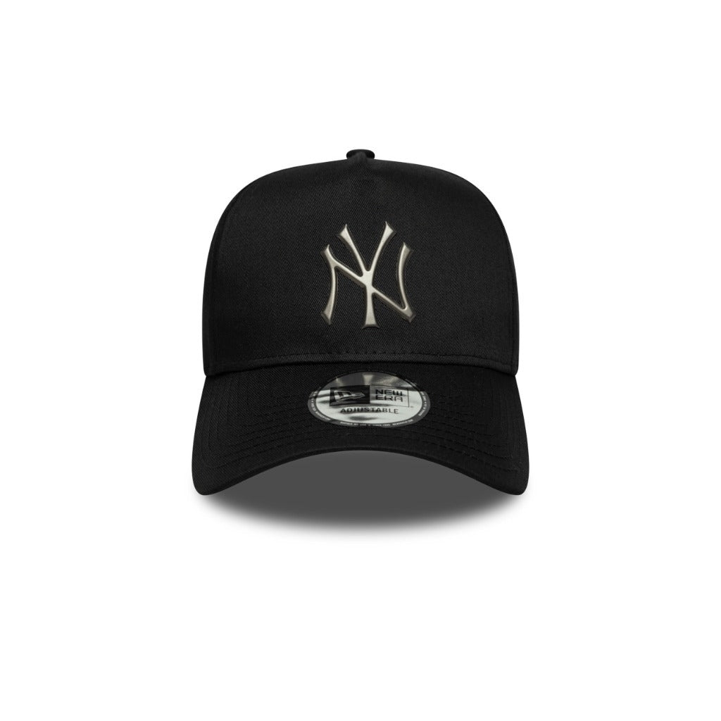 หมวกแก๊ป New Era รุ่น New York Yankees Metallic Black 9Forty E-Frame Cap