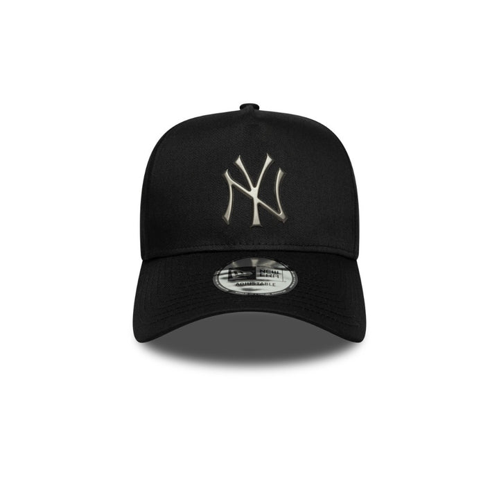 หมวกแก๊ป New Era รุ่น New York Yankees Metallic Black 9Forty E-Frame Cap