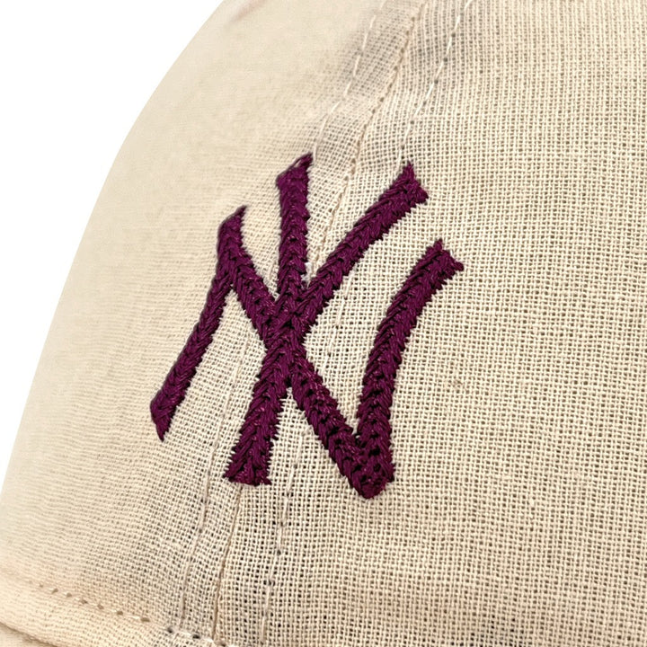 หมวกแก๊ป New Era รุ่น New York Yankees Cotton Linen Ivory 9Twenty Cap