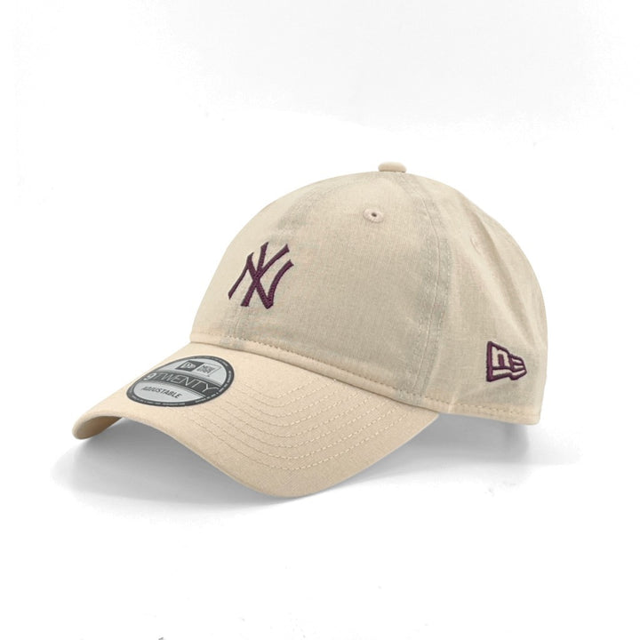 หมวกแก๊ป New Era รุ่น New York Yankees Cotton Linen Ivory 9Twenty Cap