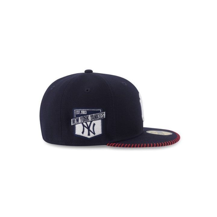 หมวกแก๊ป New Era รุ่น 59Fifty Pack - Baseball Stitching New York Yankees Navy 59Fifty Cap