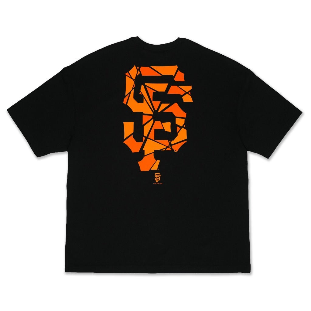 เสื้อโอเวอร์ไซส์ New Era รุ่น San Francisco Giants Shattered Logo Black Oversized Short Sleeve T-Shirt