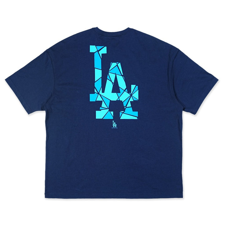 เสื้อโอเวอร์ไซส์ New Era รุ่น Los Angeles Dodgers Shattered Logo Oceanside Blue Oversized Short Sleeve T-Shirt