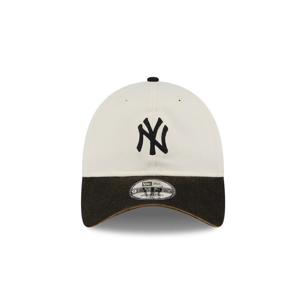 หมวกแก๊ป New Era รุ่น New York Yankees 2-Tone Black Visor Snow Wash Stone 9Twenty Cap