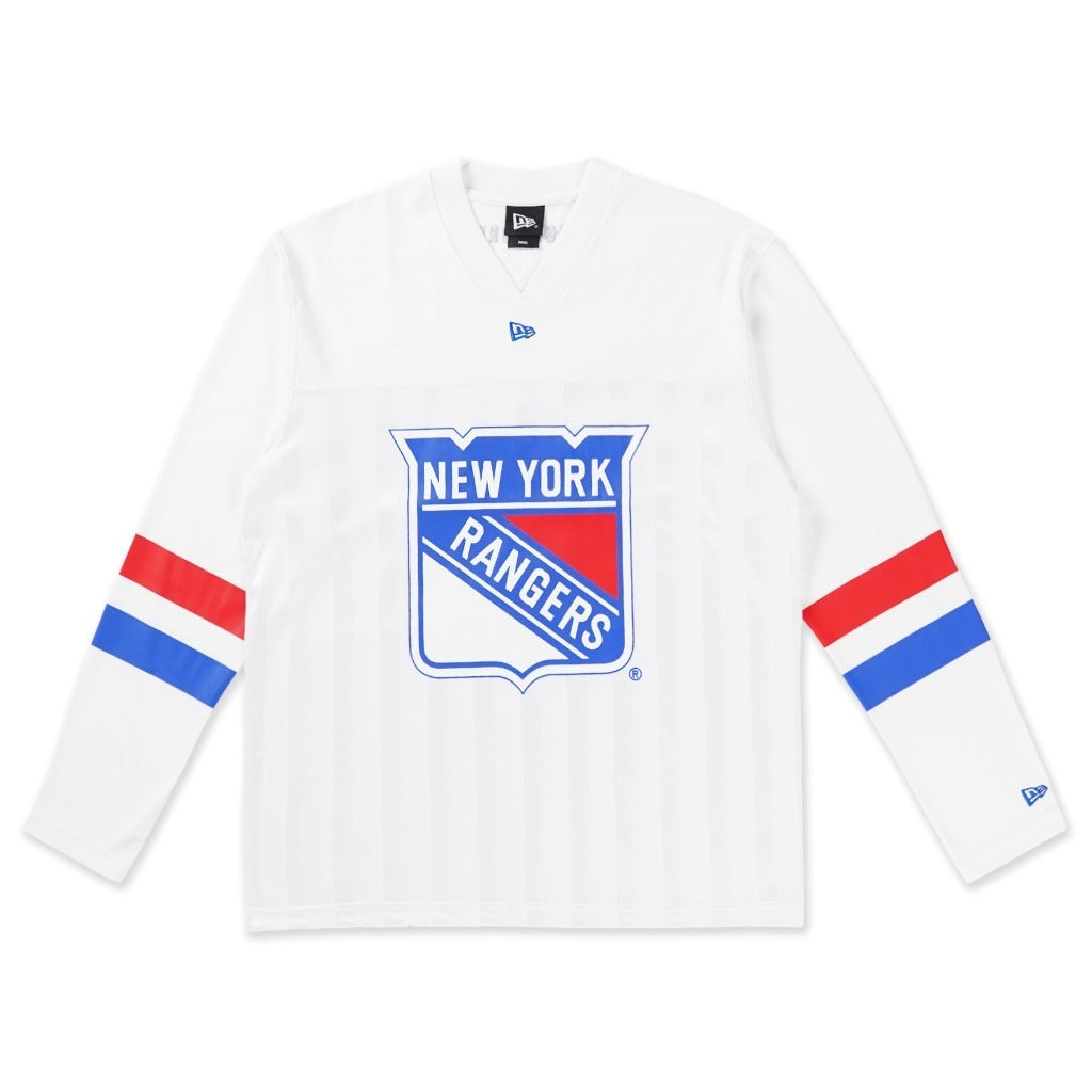 เสื้อยืดแขนยาว New Era รุ่น New York Rangers NHL Fever White Long Sleeve T-Shirt