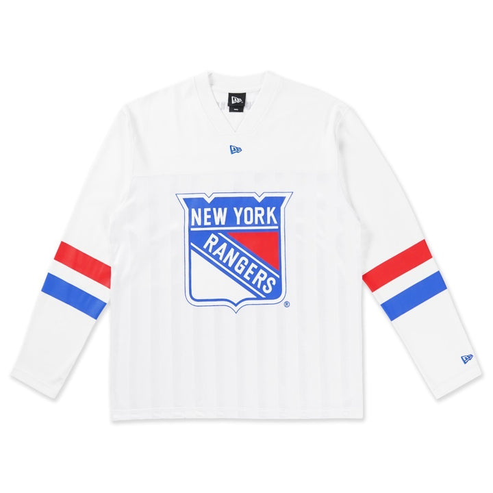 เสื้อยืดแขนยาว New Era รุ่น New York Rangers NHL Fever White Long Sleeve T-Shirt