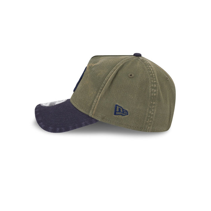 หมวกแก๊ป New Era รุ่น New York Yankees Washed 2-Tone Navy Visor New Olive 9Forty A-Frame Cap
