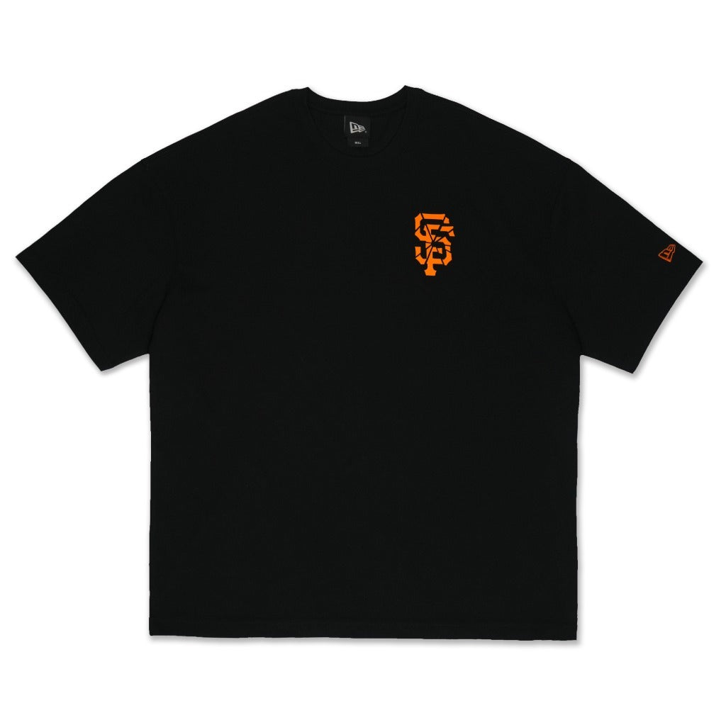 เสื้อโอเวอร์ไซส์ New Era รุ่น San Francisco Giants Shattered Logo Black Oversized Short Sleeve T-Shirt