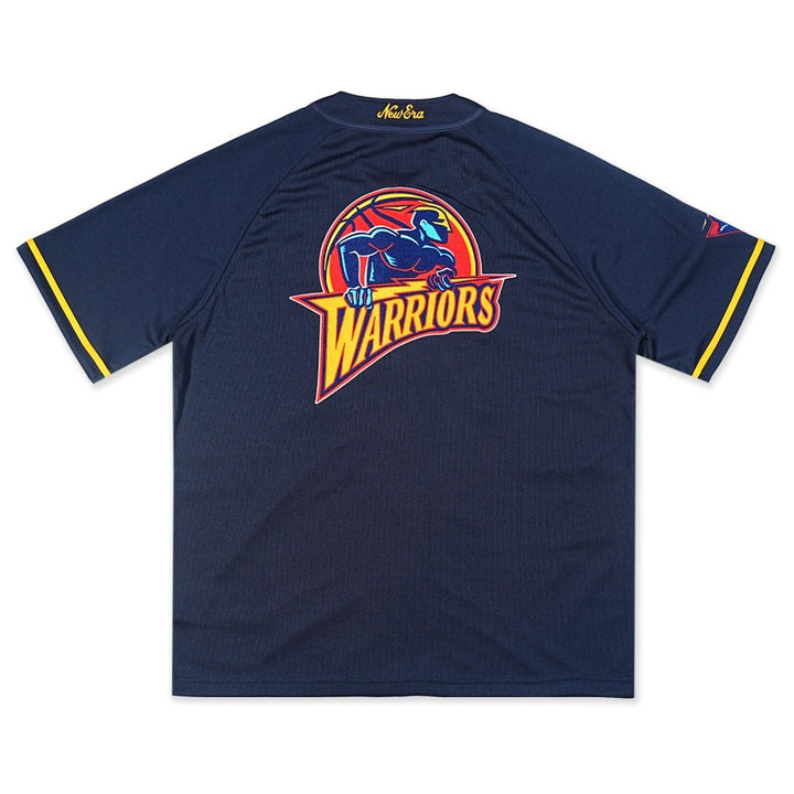 เสื้อเจอร์ซีย์ New Era รุ่น Golden State Warriors NBA Hardwood Classics Navy Baseball Jersey