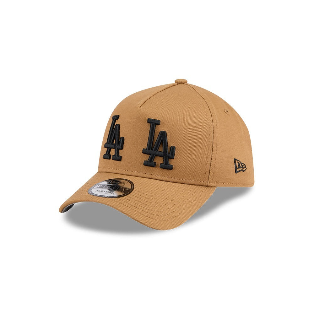 หมวกแก๊ป New Era รุ่น Los Angeles Dodgers MLB Double Logo Wheat 9Forty A-Frame Cap