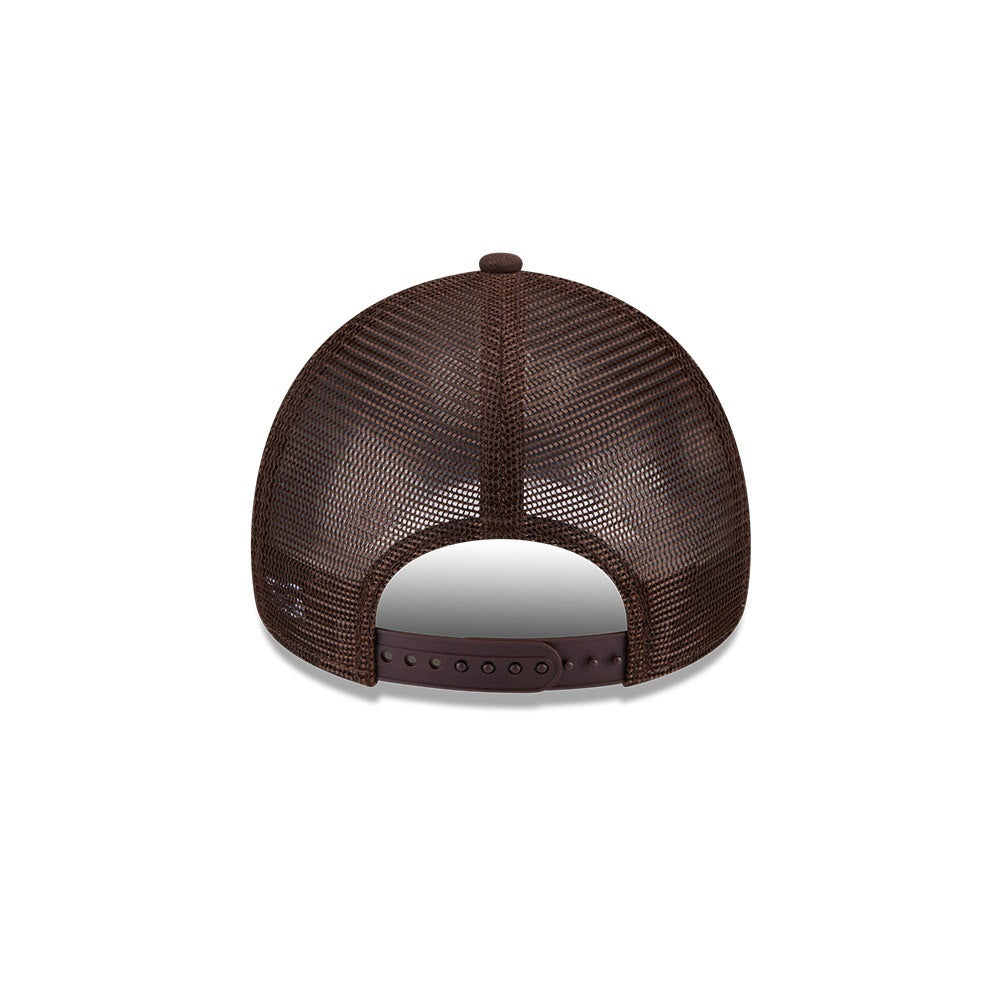 หมวกแก๊ป New Era รุ่น Los Angeles Dodgers Burnt Wood 9Forty A-Frame Trucker Cap