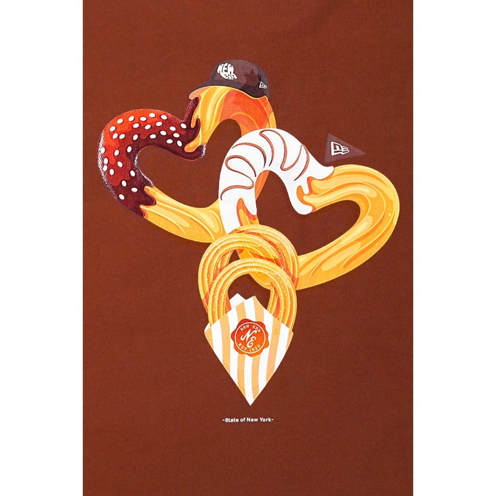 เสื้อโอเวอร์ไซส์ New Era รุ่น New Era Sugary Twist Deep Auburn Oversized Short Sleeve T-Shirt