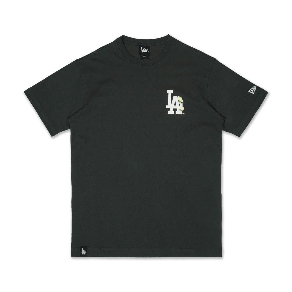 เสื้อยืดแขนสั้น New Era รุ่น Los Angeles Dodgers Floral Steel Clouds Gray Short Sleeve T-Shirt