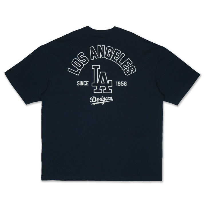 เสื้อโอเวอร์ไซส์ New Era รุ่น Los Angeles Dodgers MLB Arch Oceanside Blue Oversized Short Sleeve T-Shirt