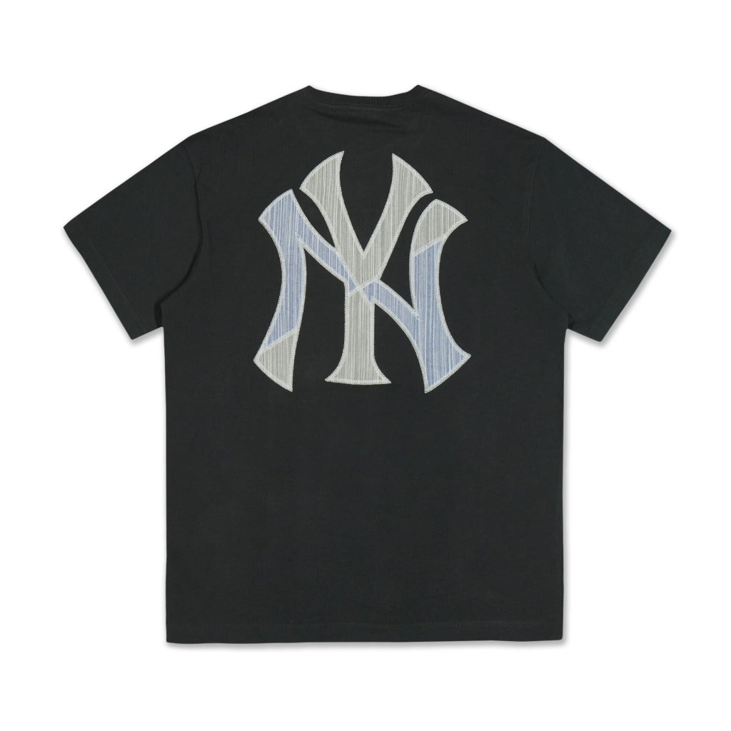 เสื้อยืดแขนสั้น New Era รุ่น New York Yankees MLB Patchwork Steel Clouds Gray Short Sleeve T-Shirt