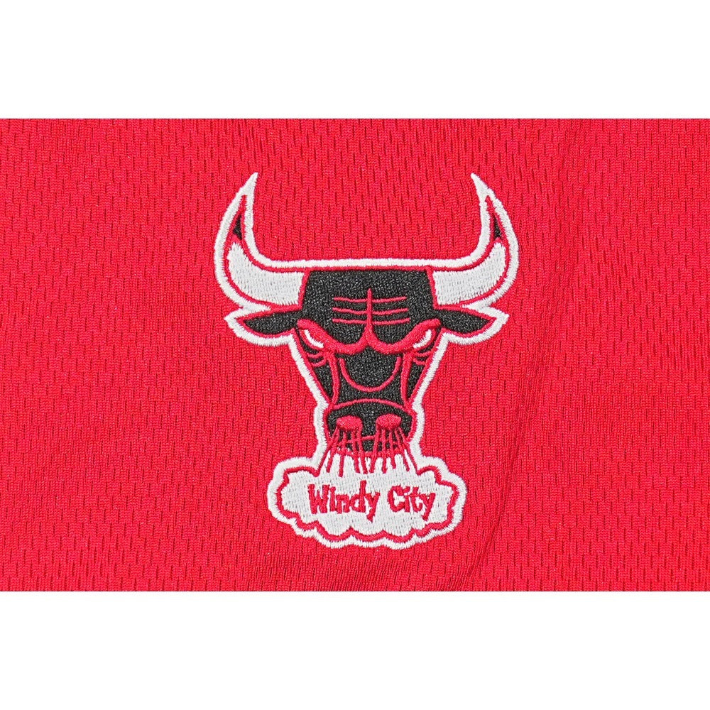 เสื้อเจอร์ซีย์ New Era รุ่น Chicago Bulls NBA Hardwood Classics Scarlet Red Baseball Jersey