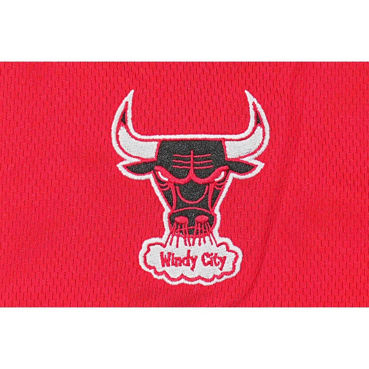 เสื้อเจอร์ซีย์ New Era รุ่น Chicago Bulls NBA Hardwood Classics Scarlet Red Baseball Jersey