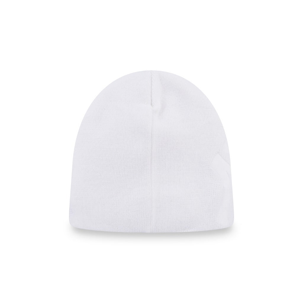 หมวกไหมพรม New Era รุ่น New York Yankees Yankees Debossed White 4 Dart Cuff Beanie