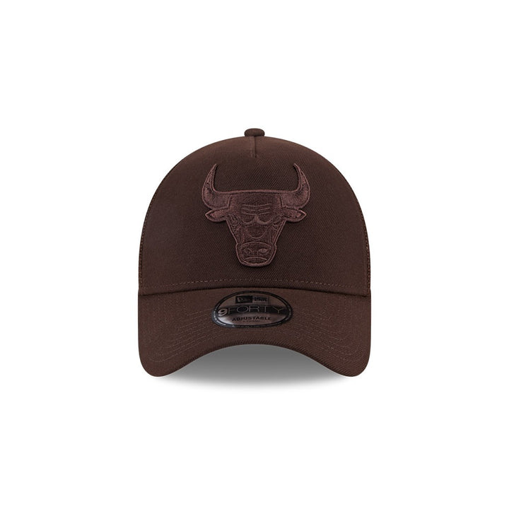 หมวกแก๊ป New Era รุ่น Chicago Bulls Burnt Wood 9Forty A-Frame Trucker Cap