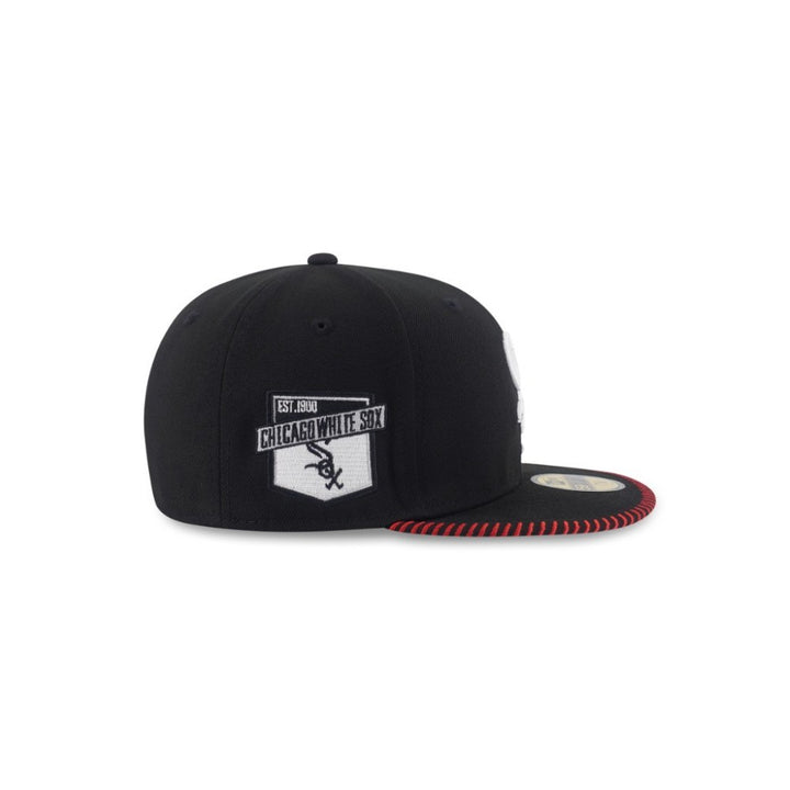หมวกแก๊ป New Era รุ่น 59Fifty Pack - Baseball Stitching Chicago White Sox Black 59Fifty Cap